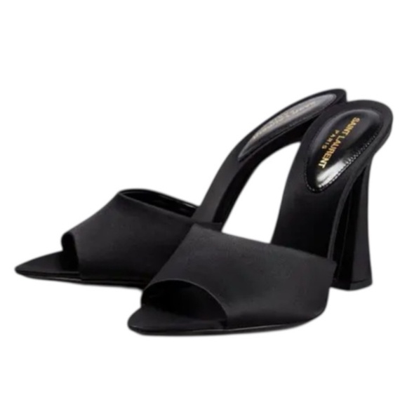 Saint Laurent Suite 105 Satin Mule Women's - Picture 9 of 12